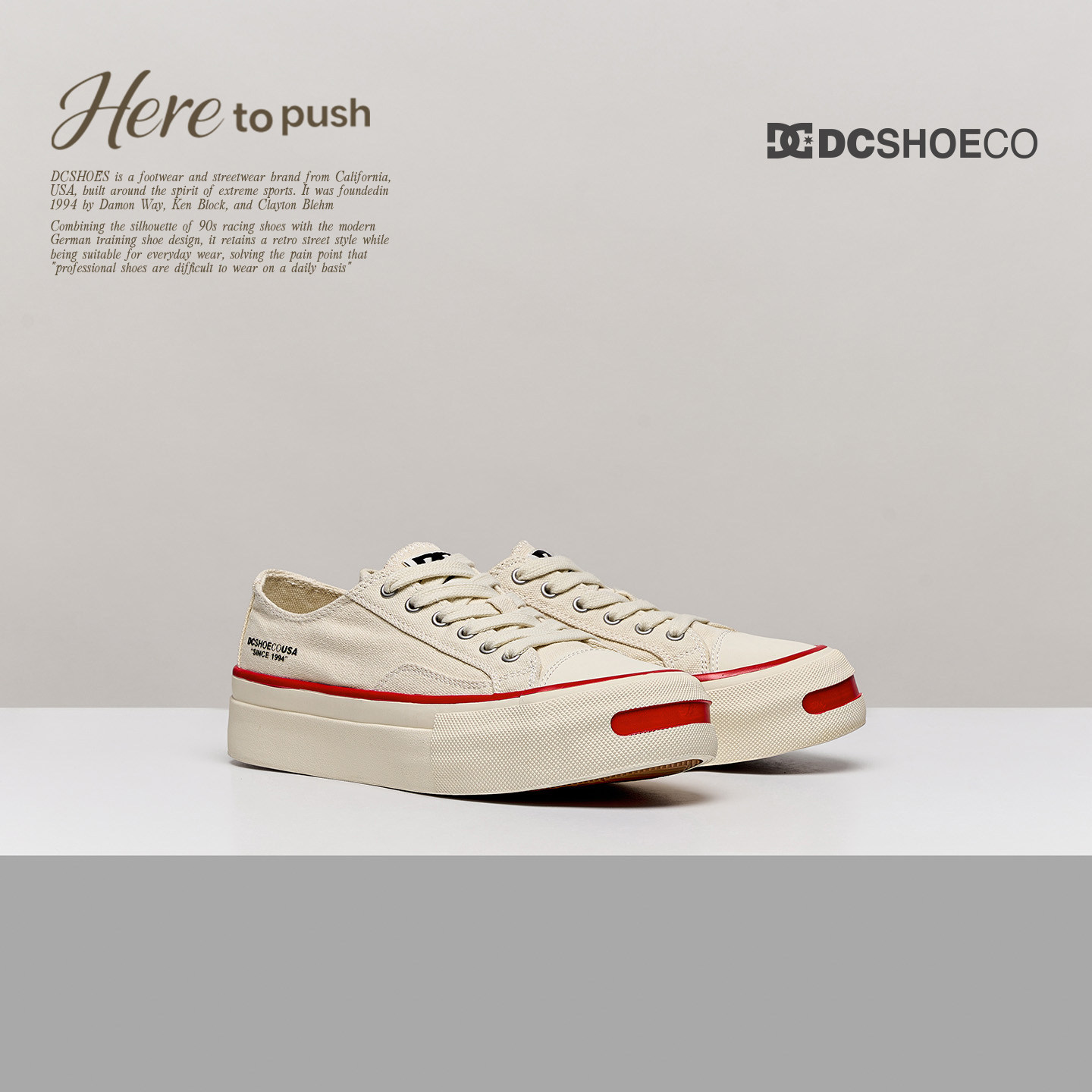 DCSHOES PIONEER 秋季新款女鞋百搭休闲鞋厚底小白鞋复古帆布鞋女图片