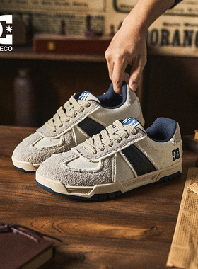 DCSHOES Orvino 26春季新款休闲板鞋长毛牛反绒男士德训鞋子男鞋