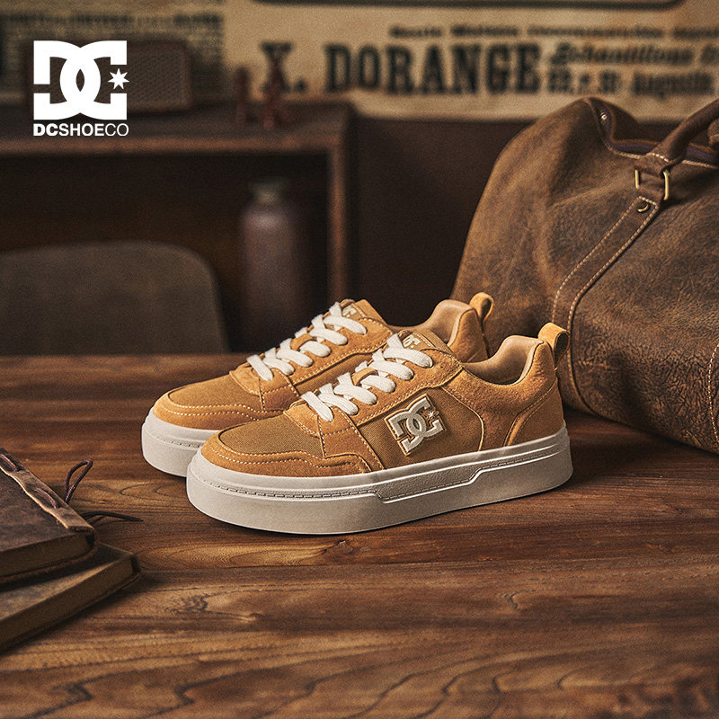 DCSHOES BKLYN 复古真皮板鞋秋新款高级感厚底男士休闲鞋子男鞋图片