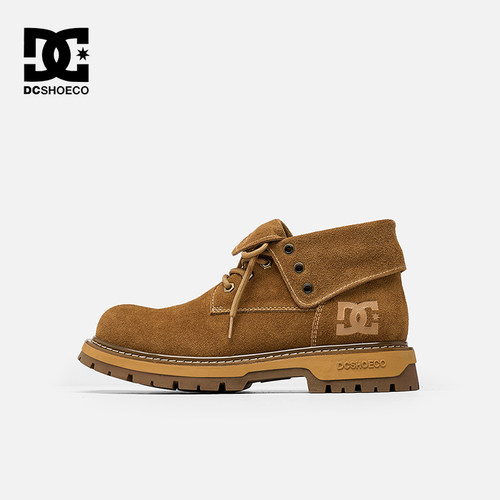 DC SHOES KRYSSA EDGE25秋冬新款翻盖真皮马丁靴男士高级感靴子男