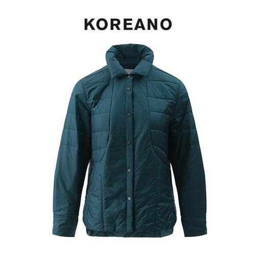 【KOREANO】冬季荫葱绿轻薄棉衬衫  MS3656(UN)