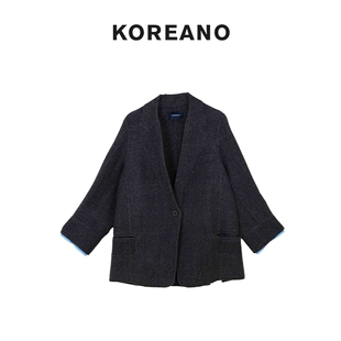 休闲风长袖 毛呢外套 JUN 冬季 SY9028 KOREANO