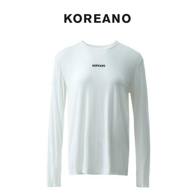 【KOREANO】春秋玉石白针织圆领打底T恤  TT5898(UN)