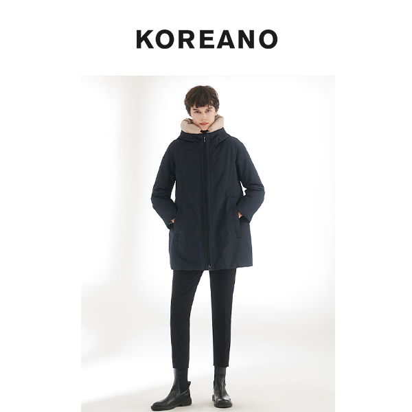 【KOREANO】冬季蓝黑色棉服 【H】 MZ4230(UN)