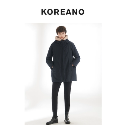 【KOREANO】冬季蓝黑色棉服 【H】 MZ4230(UN)