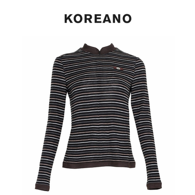 【KOREANO】冬季棕黑色律动条纹  【A】  TT6014(AUN)