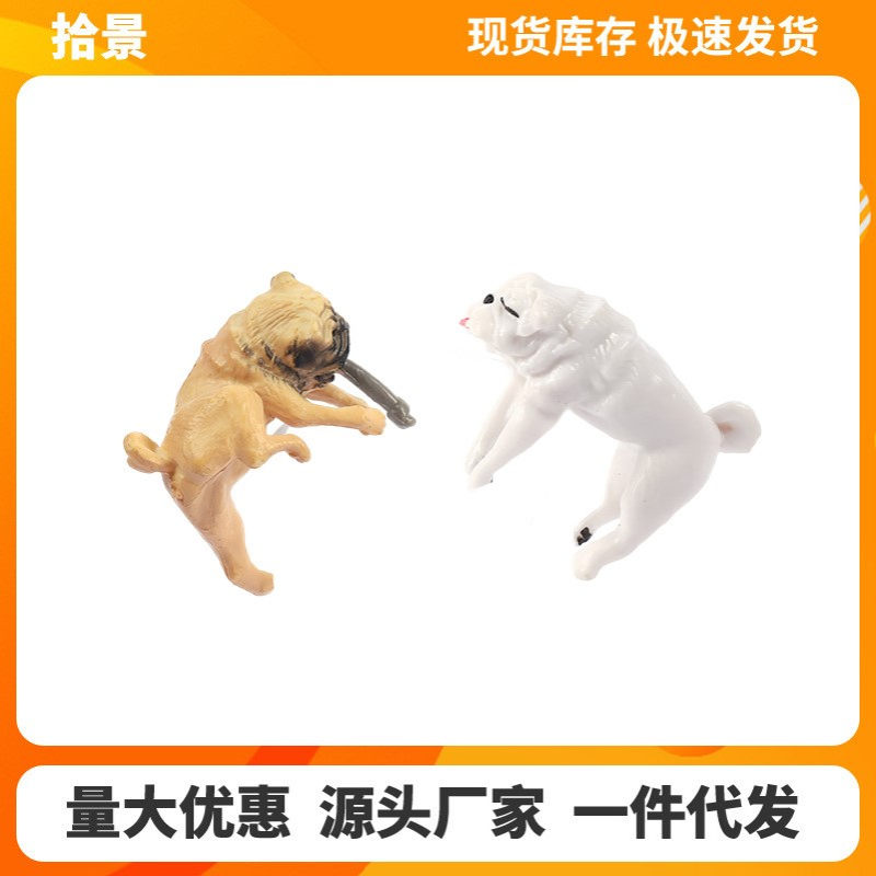 鱼缸趴缸狗悬挂办公室摆件创意造景摆件悬挂造景品迷你装饰微景观