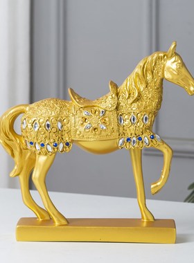 优选马到成功摆件家居装饰品客厅酒柜酒架电视柜小摆设欧式办公室