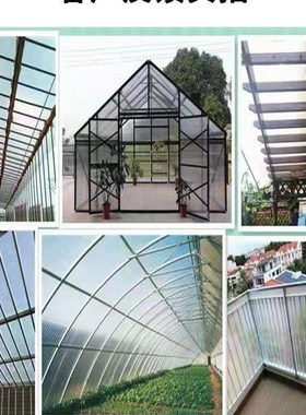 优选frp采光板阳光板平板耐力板遮阳户外雨棚车棚刚结构树脂瓦透