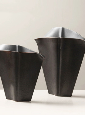 优选简约现代创意几何陶瓷摆件样板间酒店侘寂风别墅餐厅客厅装饰