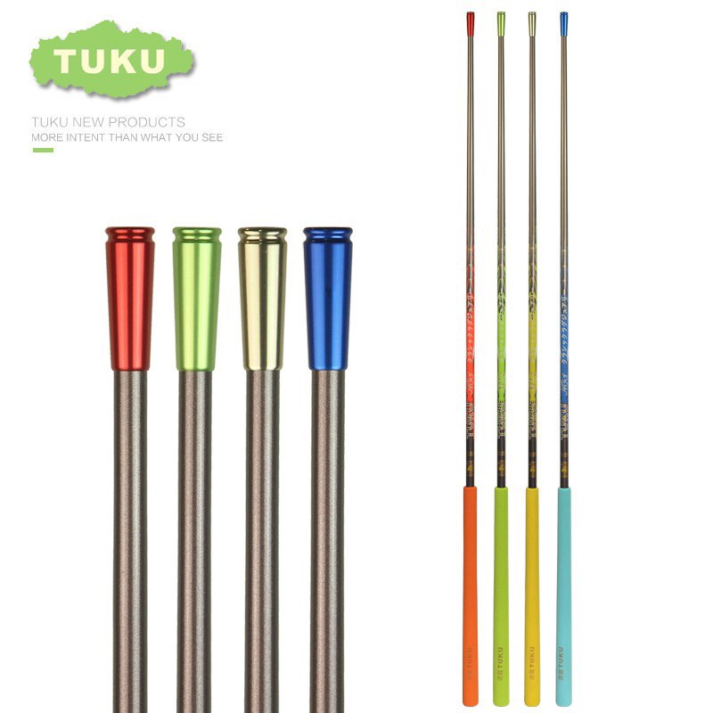 优选途酷抄网杆 TUKU碳素单节1.2米抄网竿竞技休闲飞抄网杆不含抄
