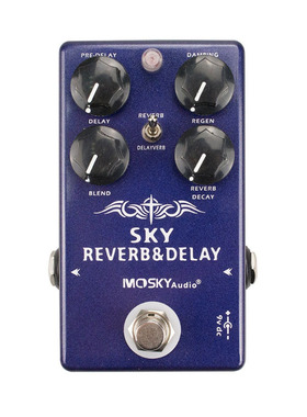 MOSKY SKY REVERB And DELAY吉他混响延时效果器太空站空间类混响