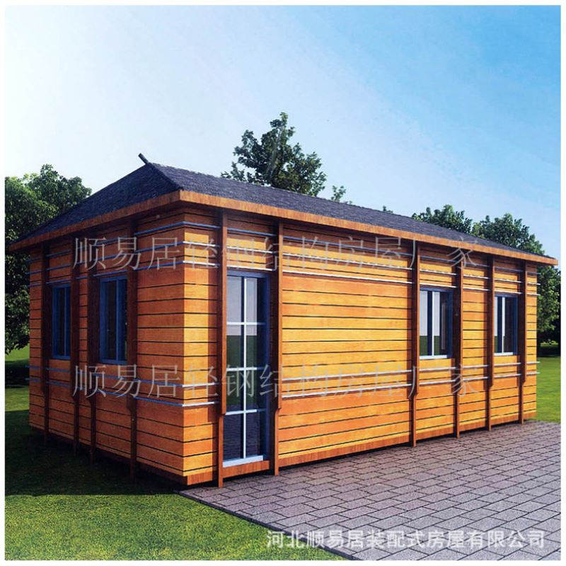 新材料拼装房 景区民宿木屋别墅生产厂家 农村轻钢房屋 活动板房