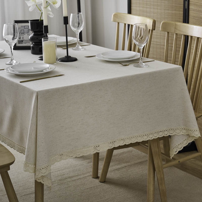 纯色布艺桌布棉麻亚麻加厚素色简约餐桌布现代茶几长方形书桌台布
