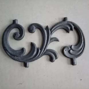 铸铁花铁艺大门配件大全农村铁大门花件装饰花护栏栏杆铁花