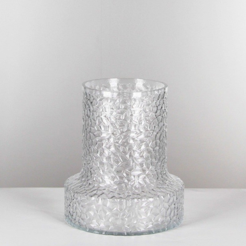 雪柳花瓶玻璃透明高款插花长枝雪柳专用干枝干支雪柳鲜枝插雪柳瓶