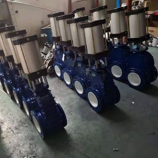 矿浆 Z644TC气动陶瓷出料阀 不锈钢 旋转 欣弘阀门 手动