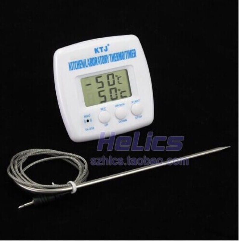 TA238 食品电子温度计 探针式电子报警器 计时