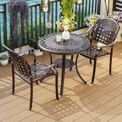 户外阳台桌组合铸铝摆别墅花园休24413-1闲庭院天椅防水防外晒露