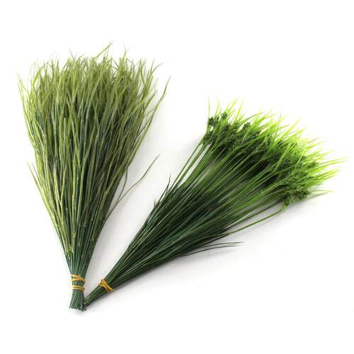 真绿植树草叶水三棱物草叶002绿色带花草景仿观博馆工程用材厂家