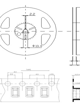 粉紫工厂直销2835led灯珠贴片式2835金黄色1WLED贴片发光二级管