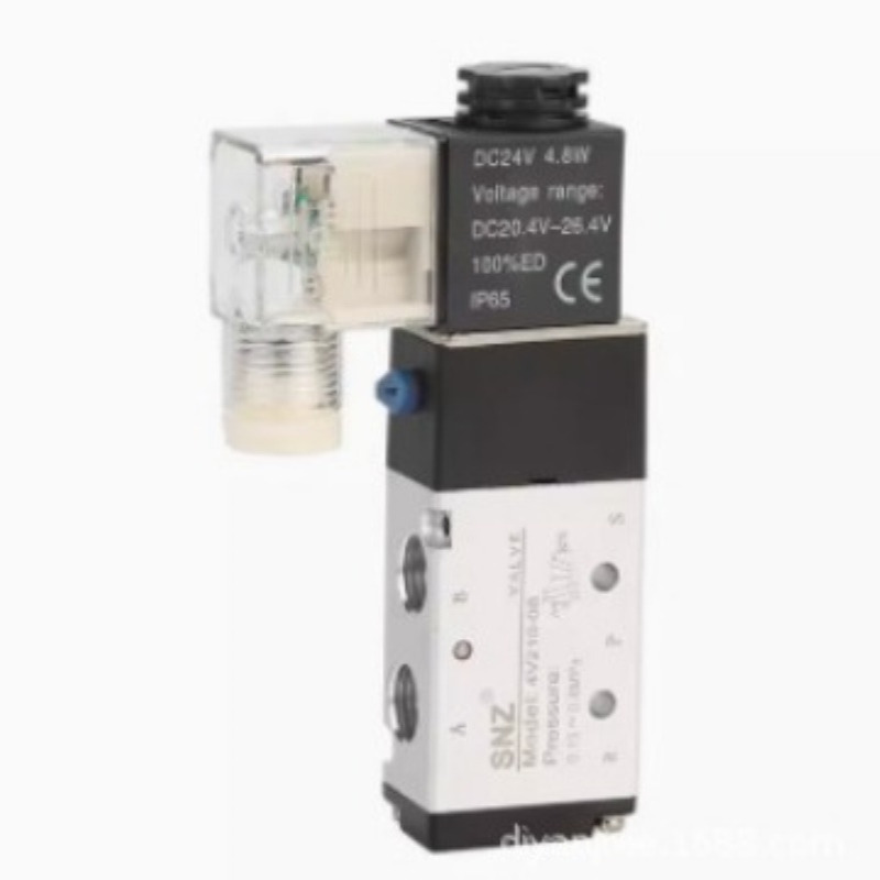 SNZ气缸电磁阀4V210-08 DC24V  4V310-10 AC220V 4V410-15 AC220V