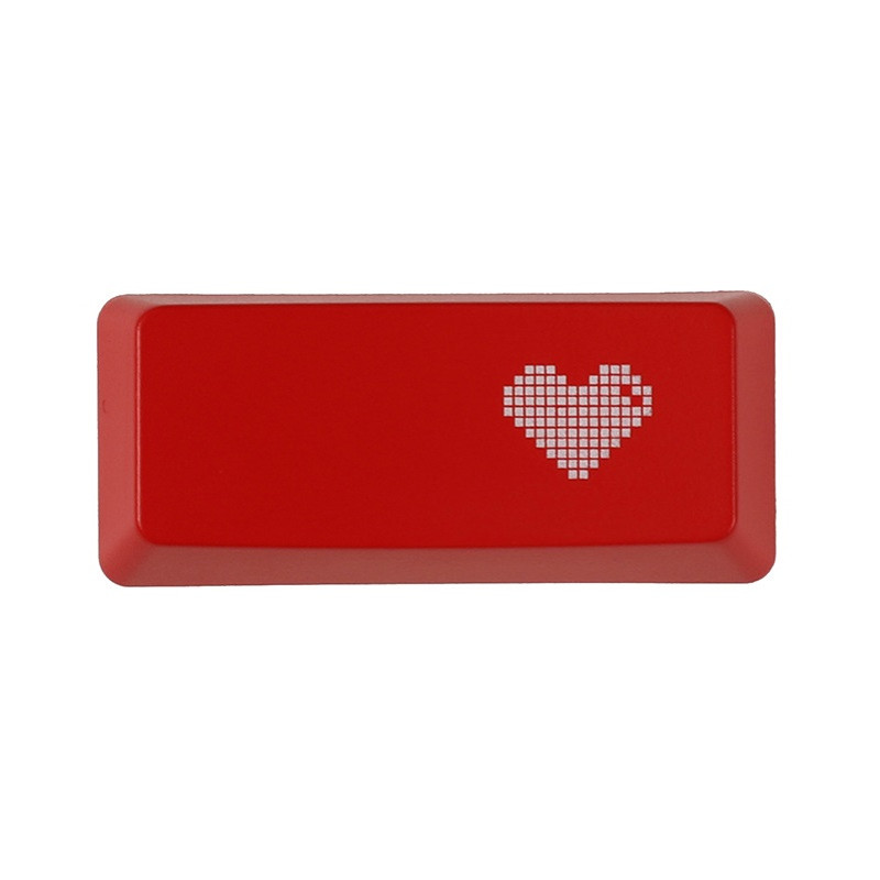 ABS材质注塑喷油红色爱心透光键帽R2 ENTER位置2.25u个性键盘帽