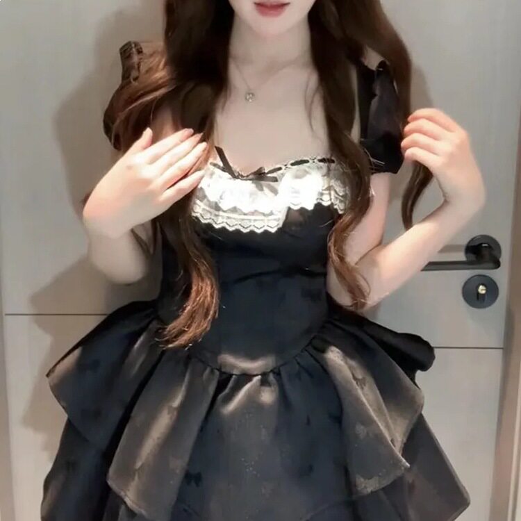甜酷夏季法式甜美温柔黑