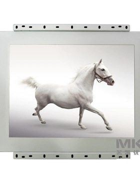 17寸白色铁壳显示器　工业级开放式嵌入式液晶显示器液晶电视