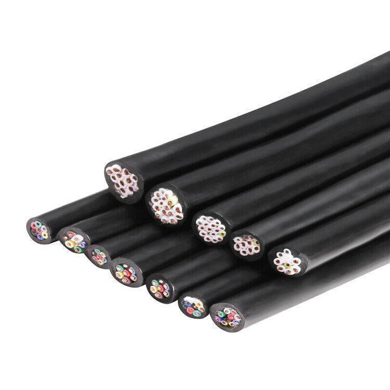 纯铜RVV6 7 8 10 12芯0.5/0.75/1.5平方多芯控制信号软电缆护套线