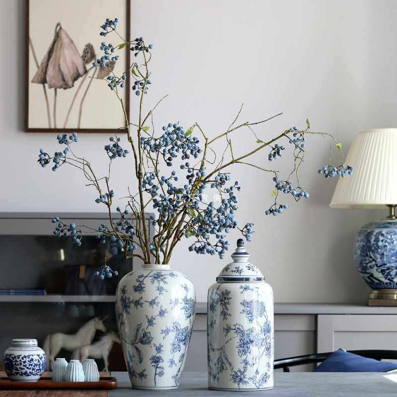 批发新中式摆件陶瓷软装饰品中式客厅玄关复古青花瓷花瓶摆设储物,模玩/动漫/周边/娃圈三坑/桌游,文化/体育周边,淘宝优惠券,粉丝福利购,淘宝优惠卷