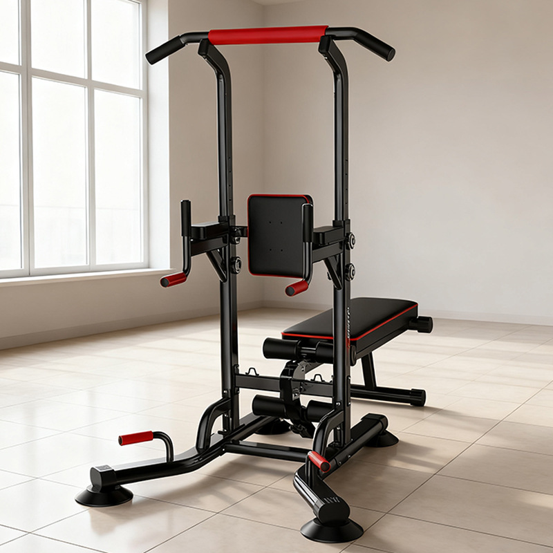 引体向上器 室内单杠 多功能单双杠训练健身器材家用仰卧板款批发