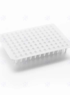 virya 0.1ml96孔蓝色框PCR板 全裙边透明板3323101