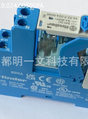 4C.02.9.024.0050SPA接口继电器Finder全新24V直流线圈DIN安装