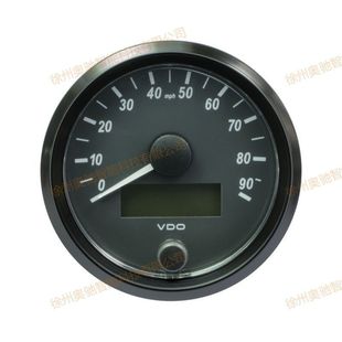 85mm支持J1939 直径80 CAN总线仪表VDO车速表90mph 安装