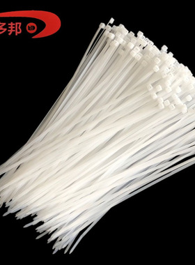 尼龙扎带生产厂家4x370黑色白色塑料扎带扎线带