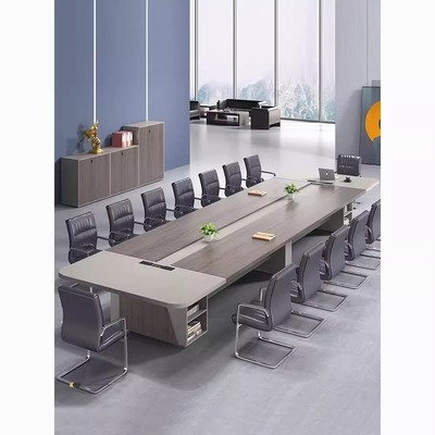 大型会议桌长桌简约现代长方形办公洽谈桌培训桌子会议室桌椅组合