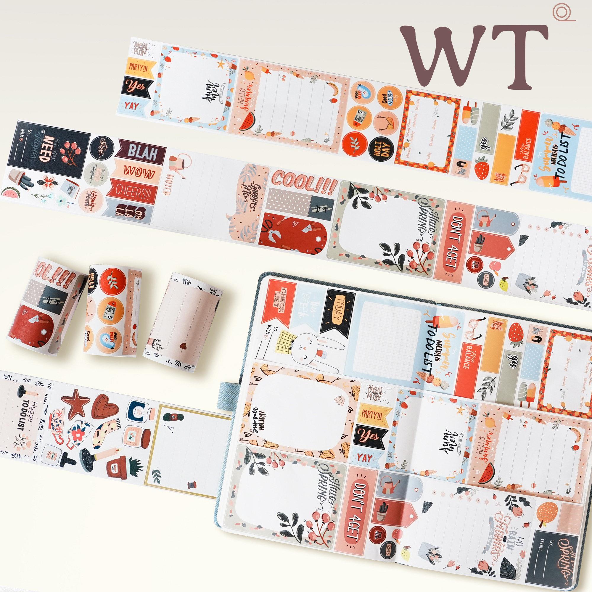WT原创胶带 日子有序 手写生活诗 时间收纳册 日常手帐书写纸模切