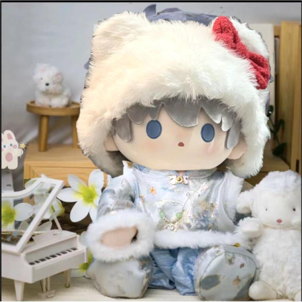 棉花娃娃40cm坐姿娃衣古风中国风中式新年拜年服40厘米衣服套平价