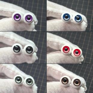 BJD眼珠真人风石膏眼耐黄手刻眼纹3分4分6分8分可定制bjd娃娃眼珠