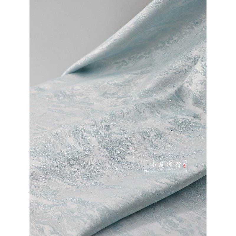 璀璨星河 细闪金丝织锦提花布料 设计师旗袍礼服包装盒服装面料