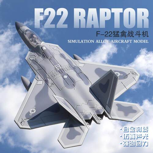合金飞机模型F22战斗机隐形飞机F18大黄蜂战斗机仿真儿童玩具航模