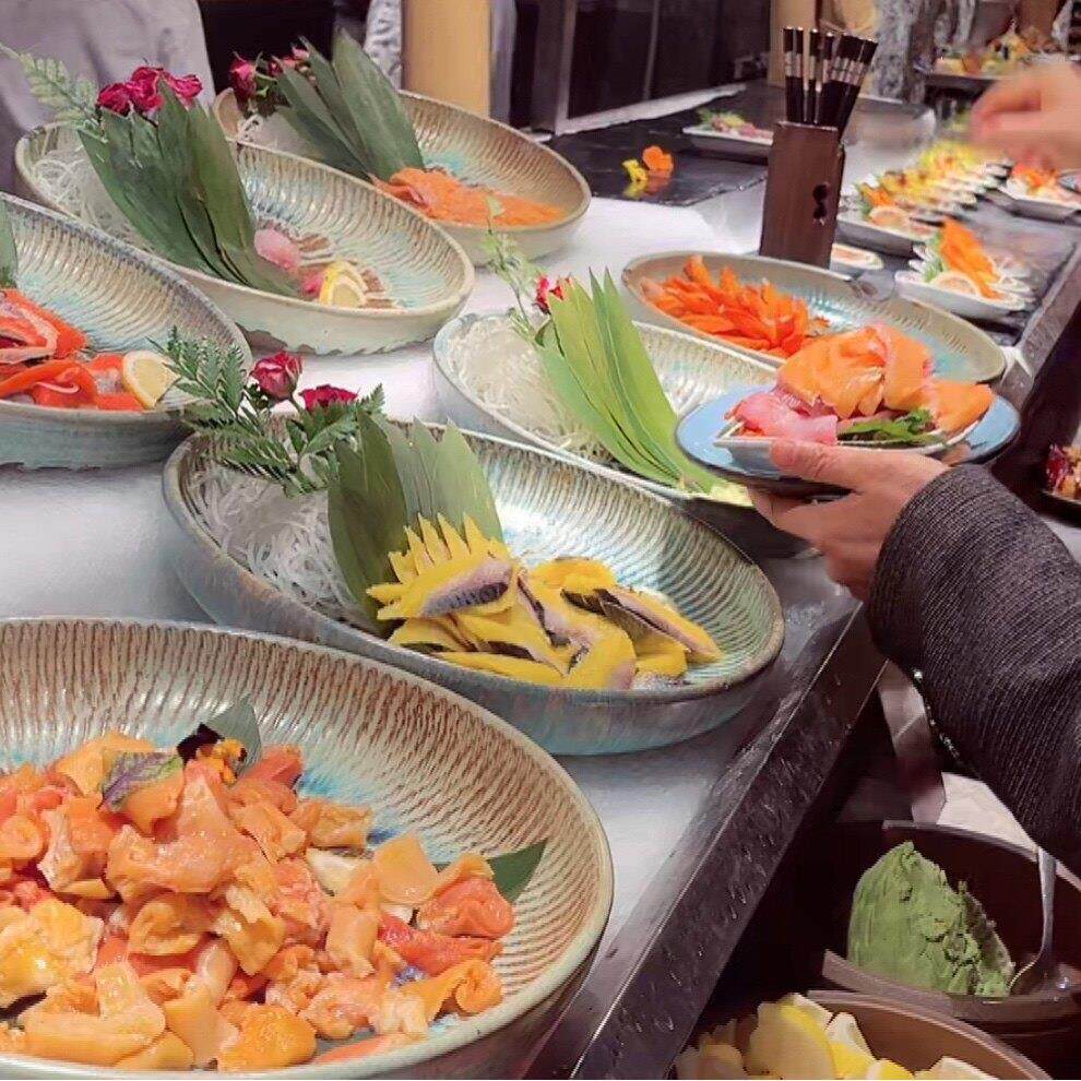 日本怀石会席板前料理陶瓷餐具圆形刺身拼盘海鲜姿造自助餐展示碟