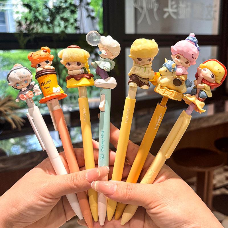 高颜值萌粒笔DIMOO潮玩改娃可爱创意中性笔可替换笔芯送朋友礼物