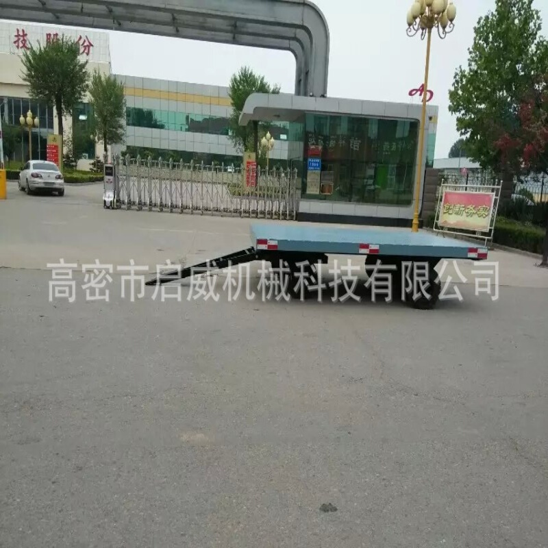 10吨短轴平板拖车  左右浮动车桥厂家供应