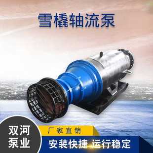 轴流泵 500QZB雪橇轴流泵 斜拉式 卧式 雨水泵站排涝泵 潜水轴流泵