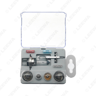 汽车卤素灯应急套装 H1/H7/PY21W/R5W/W5W/ATC 汽车大灯灯泡9件套