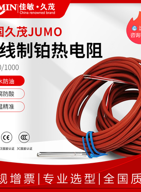德国JUMO久茂芯片pt100温度感测器PT1000热电阻A级铂电阻监视器防