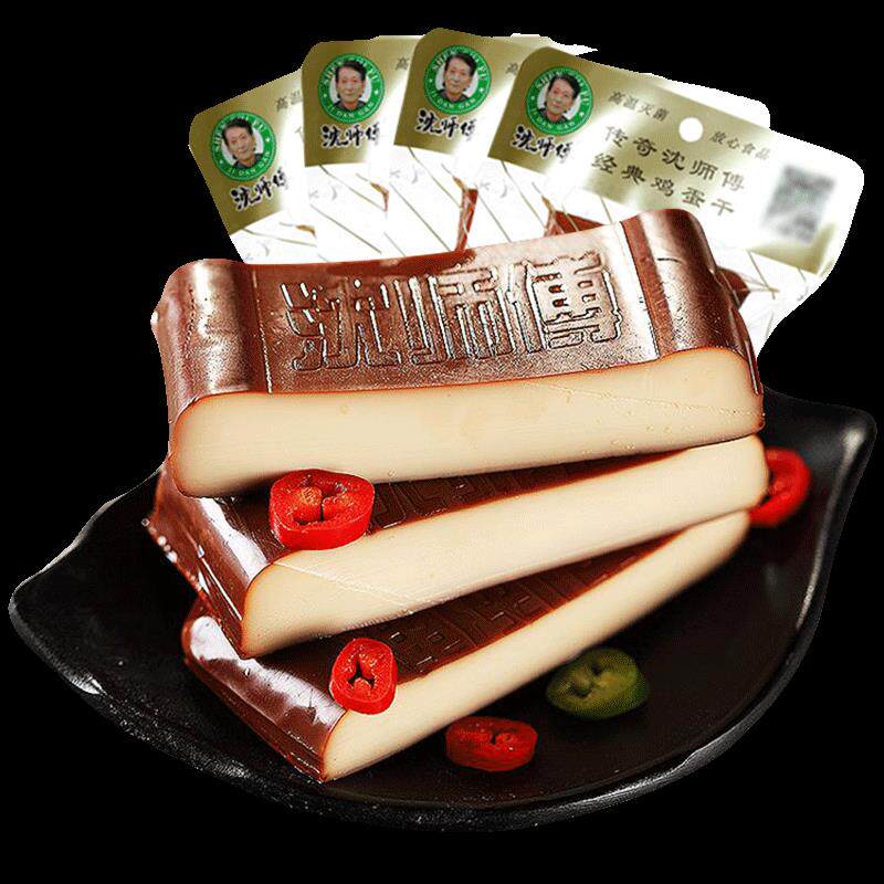 正宗沈师傅鸡蛋干 干100g五香酱卤味非豆干 干凉拌炒菜即食食品商