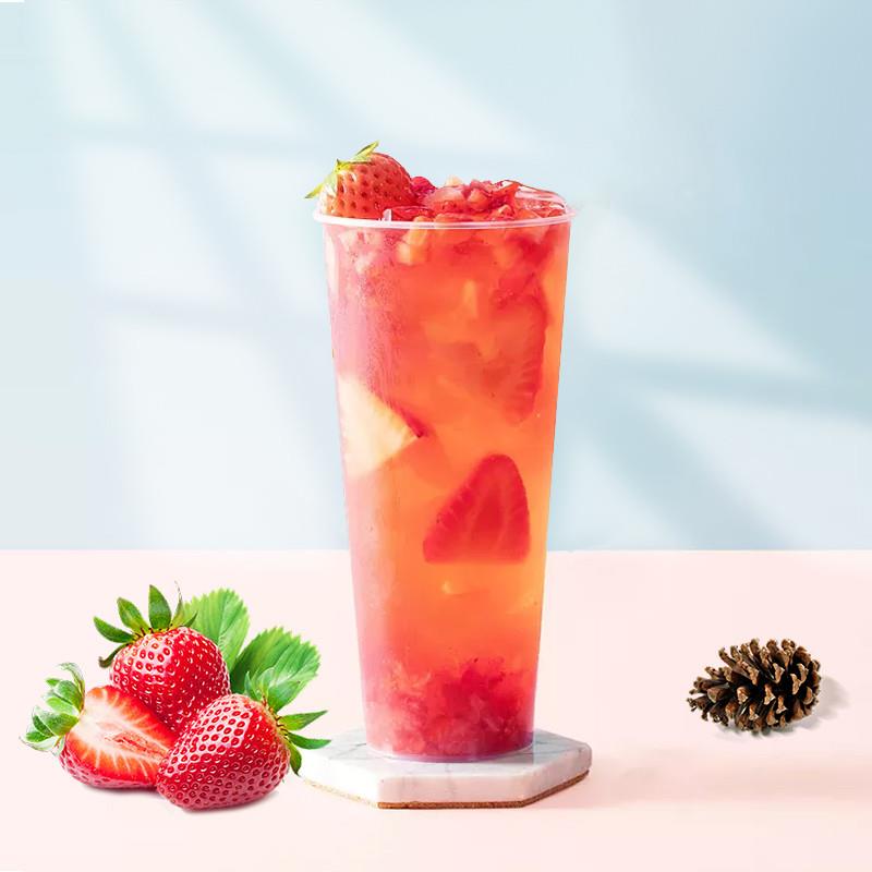 正宗鲜活草莓汁浓缩饮料3kg 风味饮料果汁浓浆果汁冲饮调味浓缩汁
